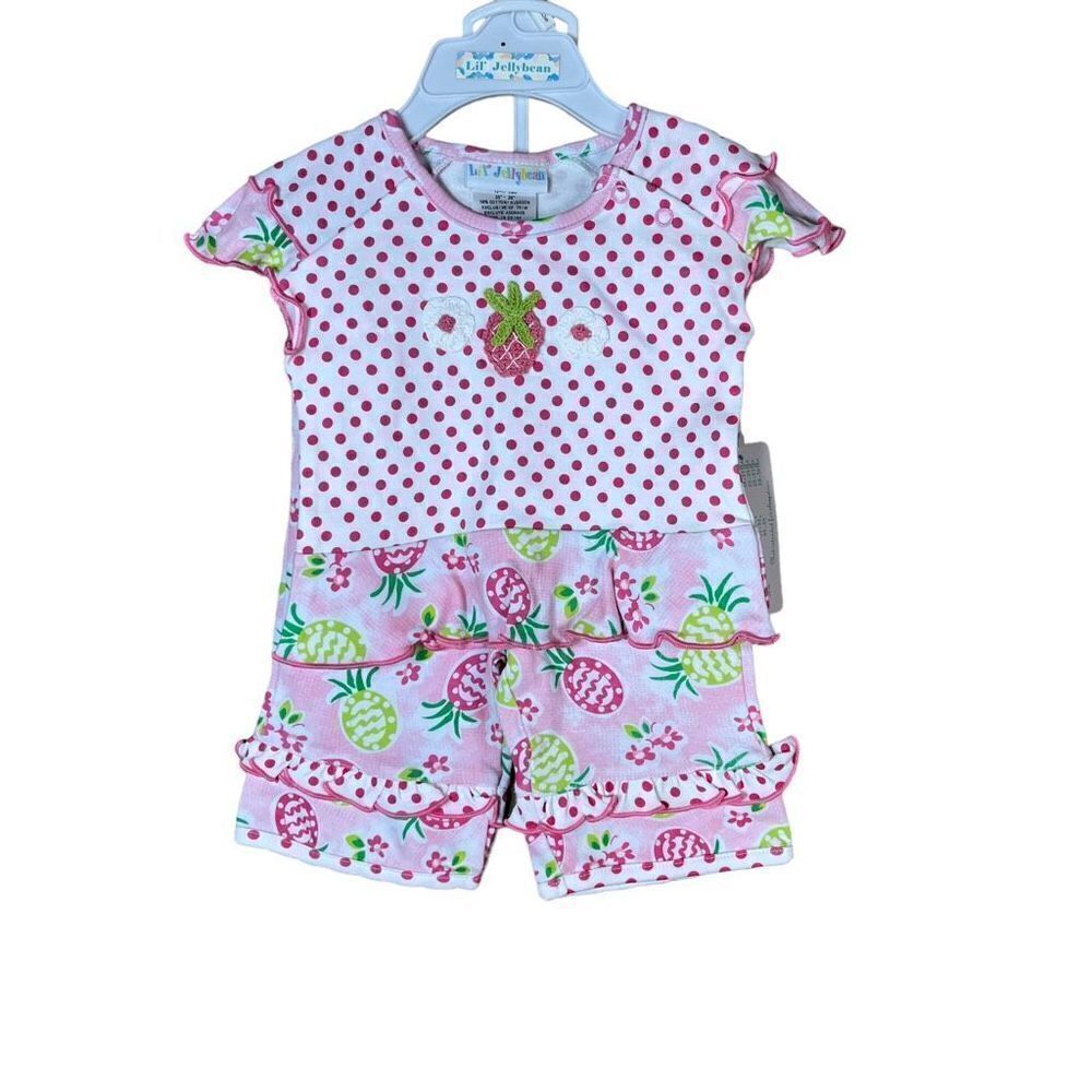 Lil Jellybean Baby Girl Top and pants Outfit Size 3-6 months
